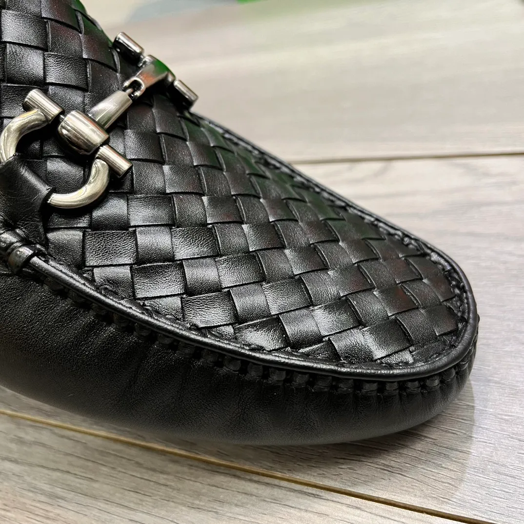 Factory price 420💵BV new men's shoes original replica👉👉High-end men's casual beanie shoes/💞driving shoes! 🔊Upper imported cowhide woven, ☑️Sheepskin lining, one-step design, light and smart ☮☮Suitable for all kinds of travel, exclusive new style, real shot, size 38-44, (45 can be customized)